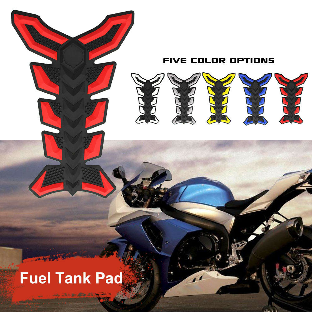 3D Rubber Tank Pad Protector Gas Motorcycle Universal